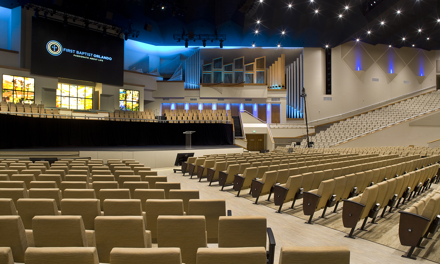 First Baptist Church in Orlando with Vera Seats by Series Seating
