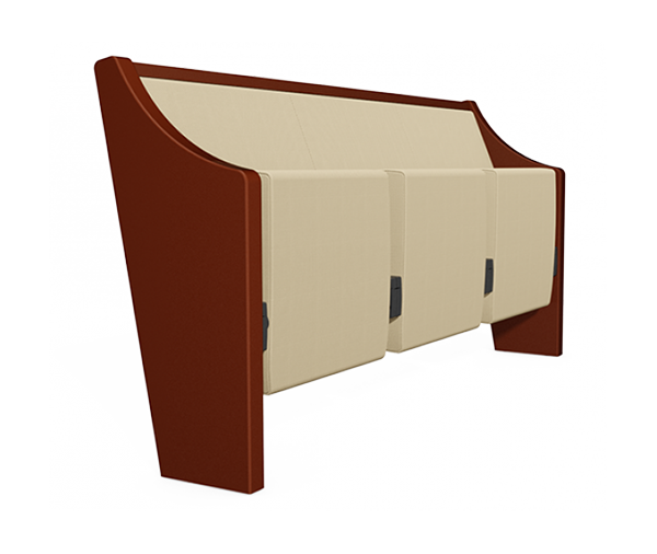 Optima Church Pew by Series Seating, Image is Render of Modern Church Pew